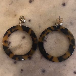 J Crew Tortoise Shell Earrings